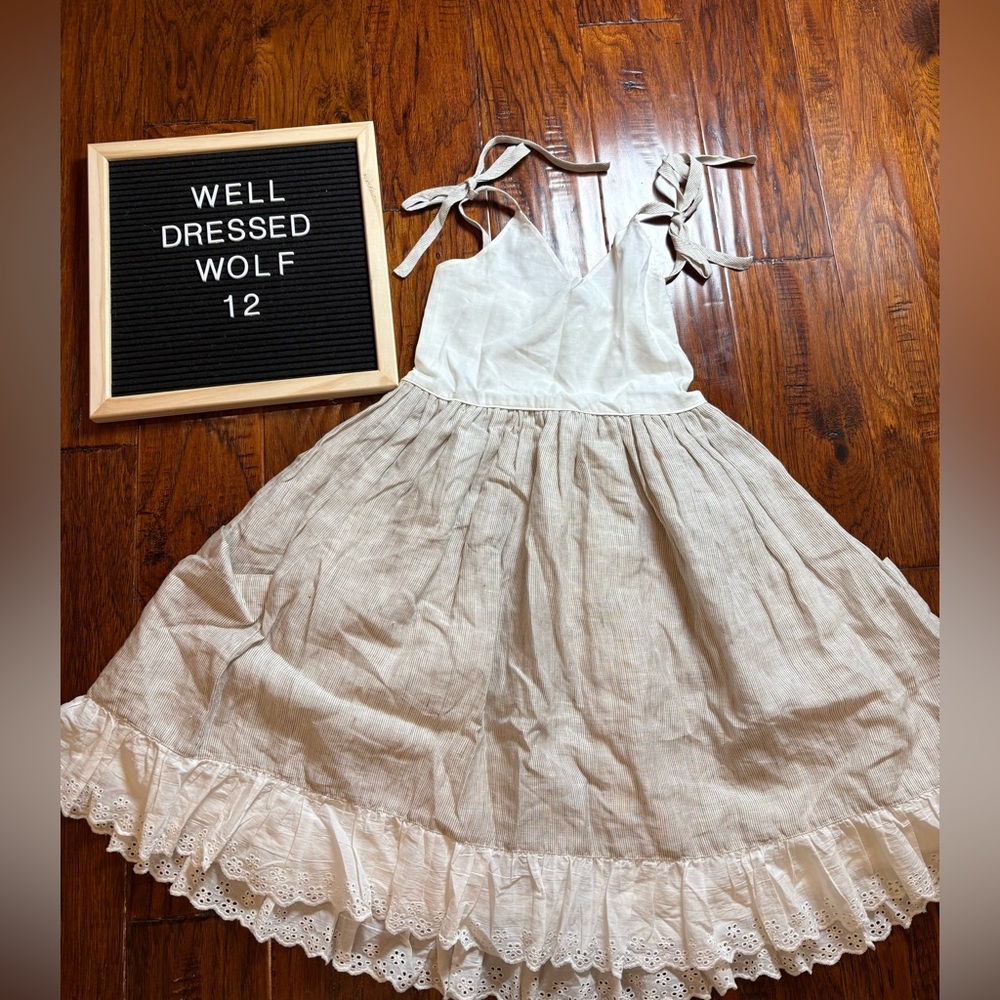 Well Dressed Wolf Cream Kids Dress